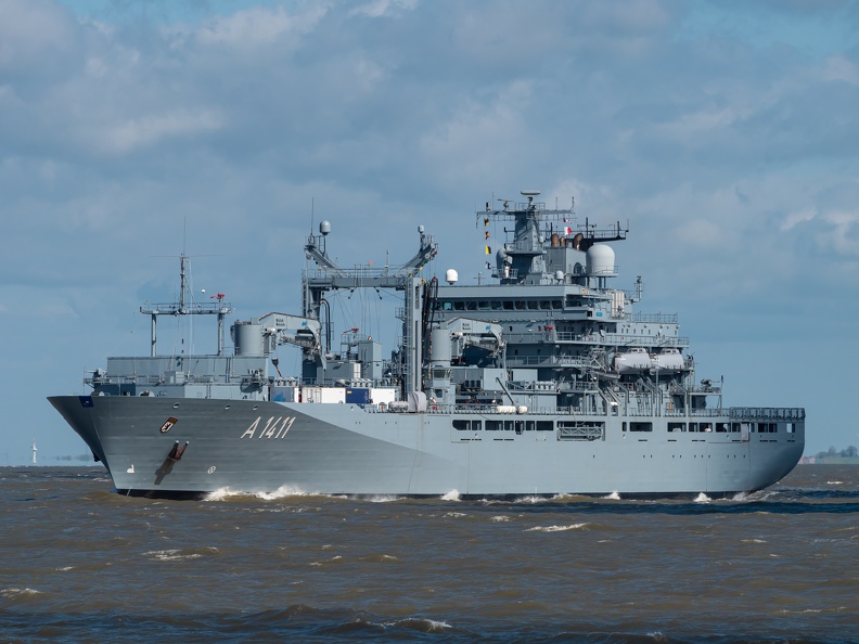 Einsatzgruppen-Versorger A 1411 BERLIN der Bundesmarine - Cuxhaven 2019