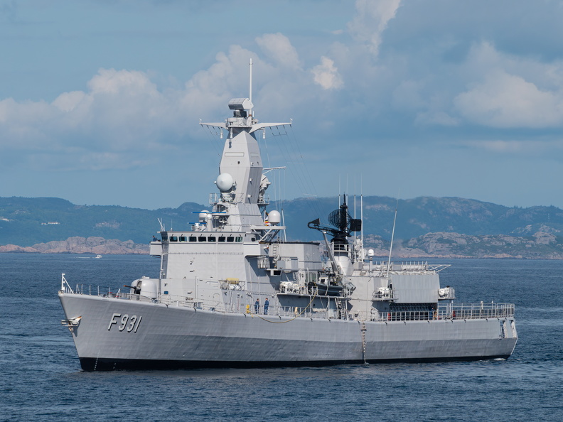 Fregatte F 931 Louise-Marie (Belgien) - Bj. 1989 - Vor Mandal (Norwegen)
