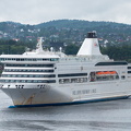 RoRo-Fähre ROMANTIKA  (Emden - Kristiansand) - vor Anker in Kristiansand