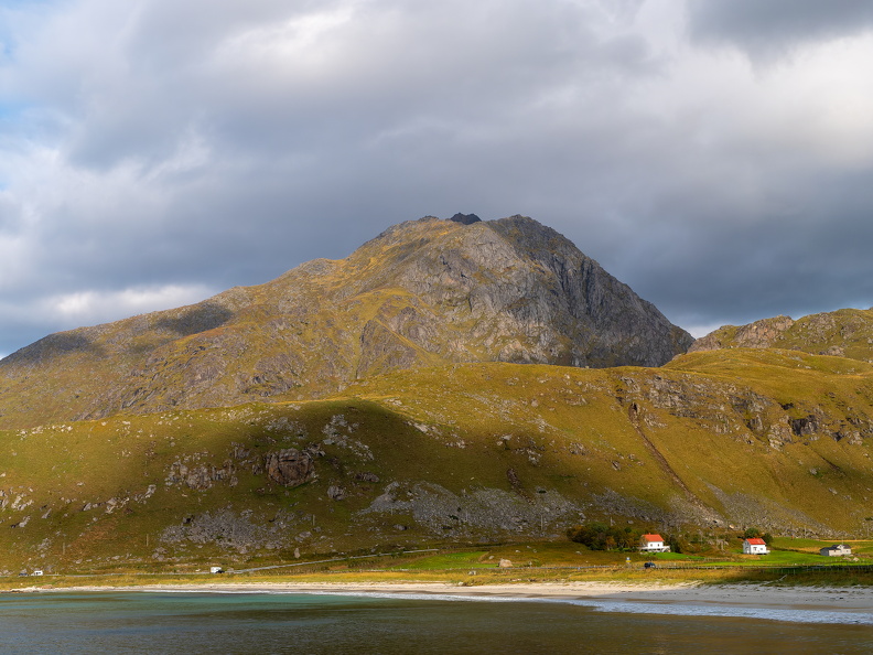 Landschaft am Haukland-Strand (Lofoten)