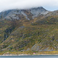 Landschaft beim Einlaufen Tromsö