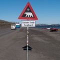 Ortsausgang Longyearbyen - Richtung Flughafen