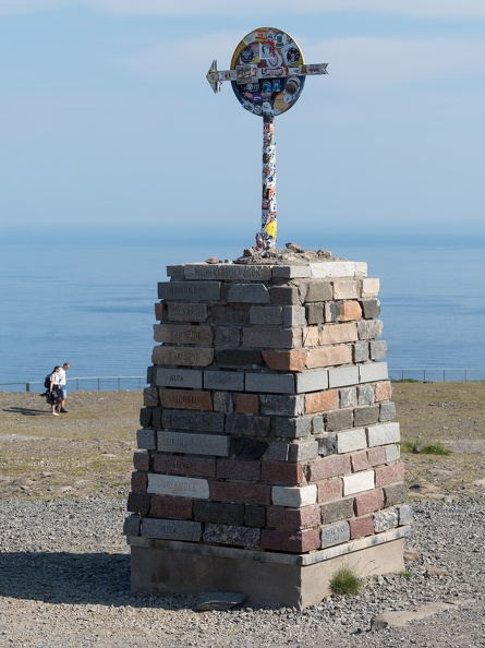 Nordkap - Mitternachtssonnen-Denkmal